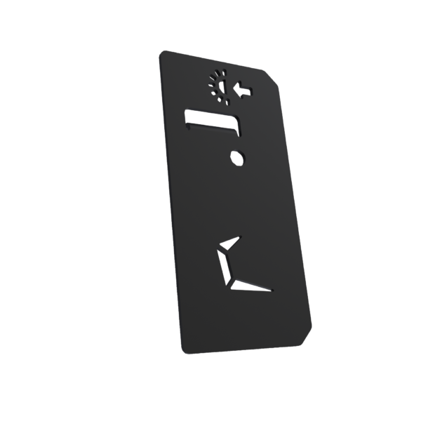 PV-SHELL - BLACK - Profilabschluss - schmal - rechts